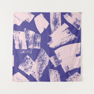 Abstract creative seamless pattern with brush stro tapestry