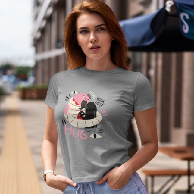Abstract Creature Motivational Hug T-Shirt (Creator Uploaded)