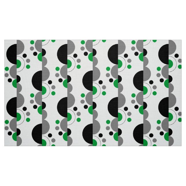 Abstract Crescents 01 - Grass Green Fabric (Fat Quarter)