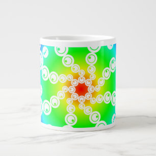 Abstract Crop Circle Large Coffee Mug