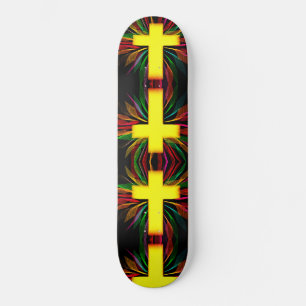 Abstract cross skateboard
