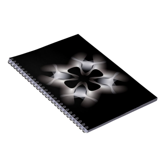 ABSTRACT CROSS SPIRAL NOTEBOOK (Right Side)