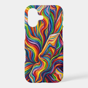 Abstract Crystal Rainbow Melt iPhone Cases