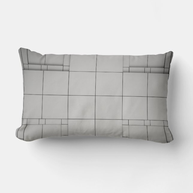 Abstract Cubes Lumbar Cushion (Front)