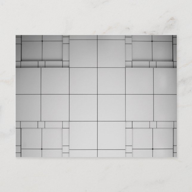 Abstract Cubes Postcard (Front)