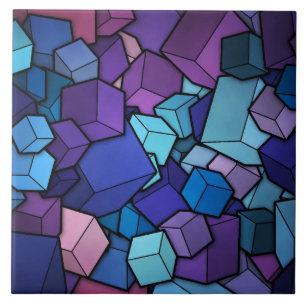 Abstract Cubes Tile