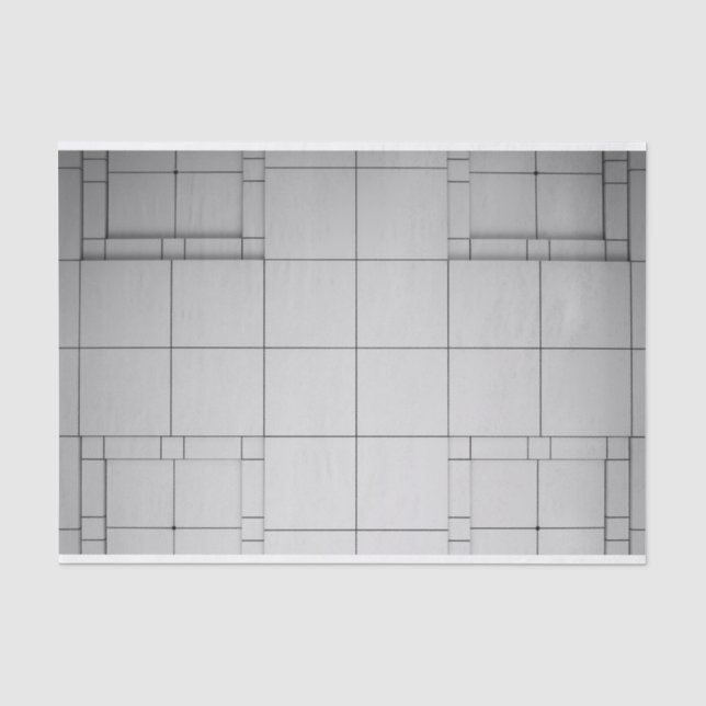 Abstract Cubes Tissue Paper (Front)