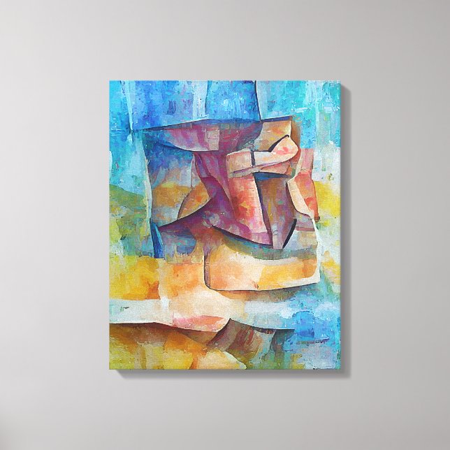 Abstract Cubism Series - Two Canvas Print (Front)