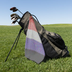 Abstract Cupioromantic Pride Flag Golf Towel