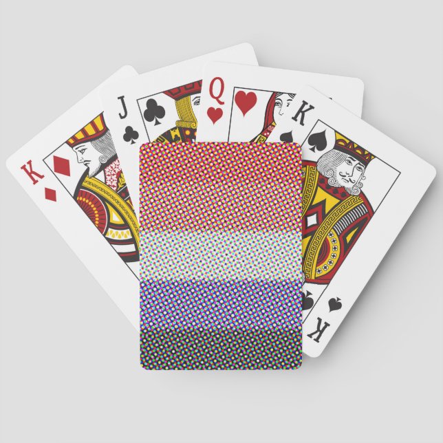 Abstract Cupioromantic Pride Flag   Playing Cards (Back)