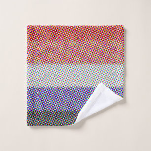 Abstract Cupioromantic Pride Flag Wash Cloth
