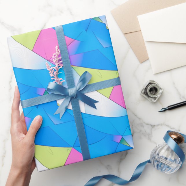 Abstract Curves Minimalist Pattern Wrapping Paper (Gifting)
