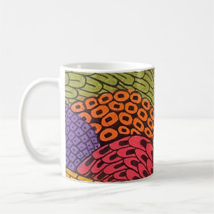 Abstract Curvy Bendy Color Pencil Landscape Coffee Mug