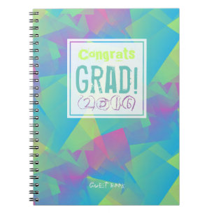 Abstract Custom Graduation Guest Book 2