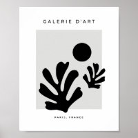 Abstract Cut Outs Shapes Modern Minimalist Leaves