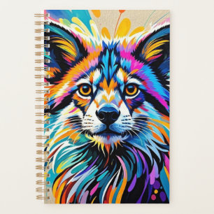 Abstract cute funny happy animal art design bold planner