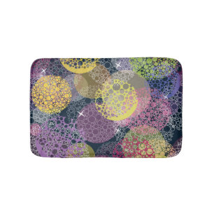 Abstract Cute Polka Dot Circle Bath Mat