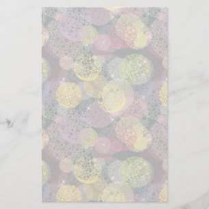 Abstract Cute Polka Dot Circle Stationery