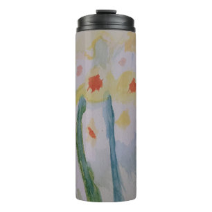 Abstract Daffodils Thermal Tumbler