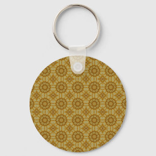 Abstract Daisies #2 Key Ring