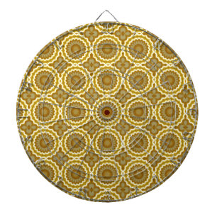 Abstract Daisies Dartboard