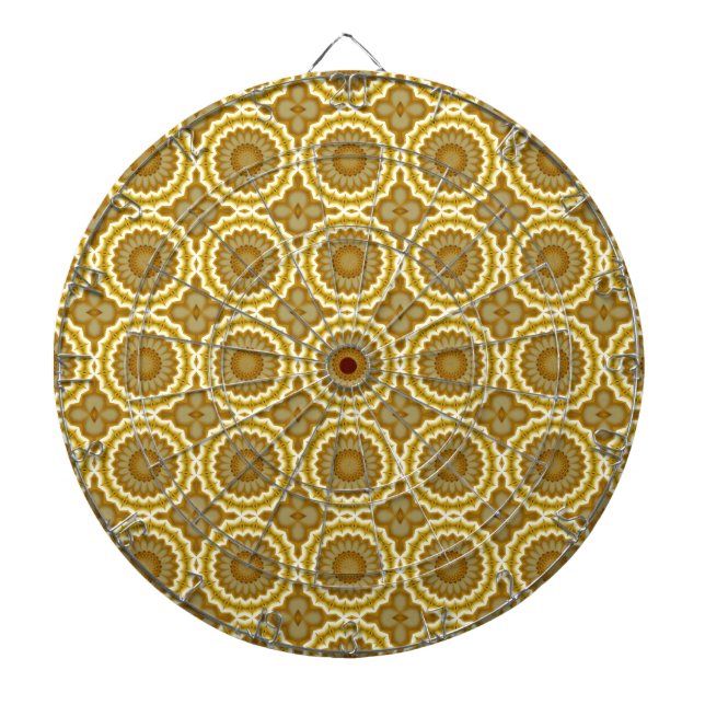 Abstract Daisies Dartboard (Front)