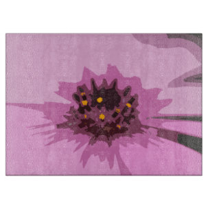Abstract Daisy Flower in Colorful Pretty Pink Cutting Board