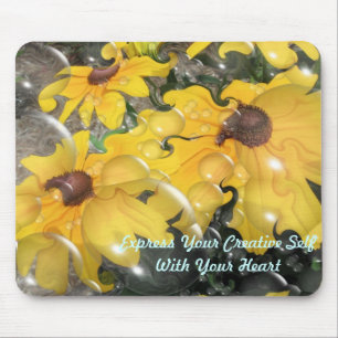 Abstract Daisy Mousepad