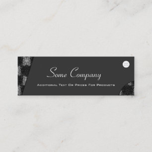 Abstract Damask (Black And White) Mini Business Card