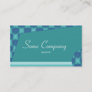 Abstract Damask (Ocean View) Business Card