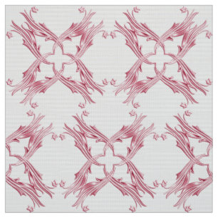 Abstract damask pink pattern fabric