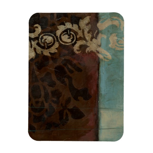 Abstract Damask Tapestry by Jennifer Goldberger Magnet (Vertical)