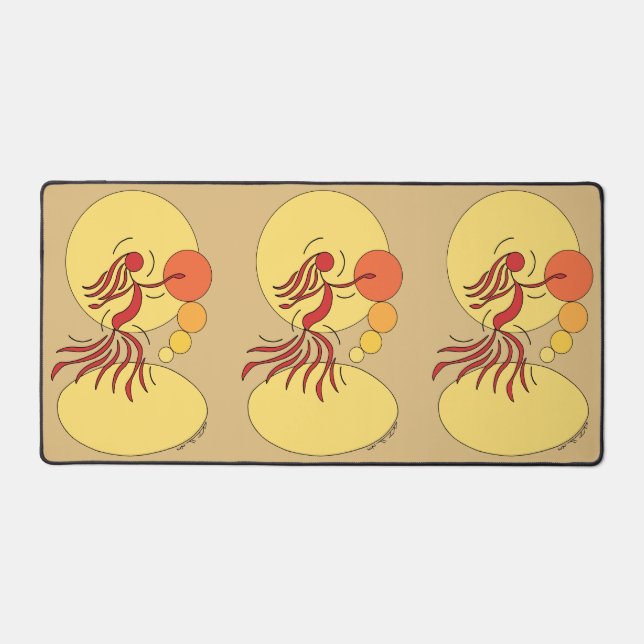 Abstract Dancer Desk Mat (Front)