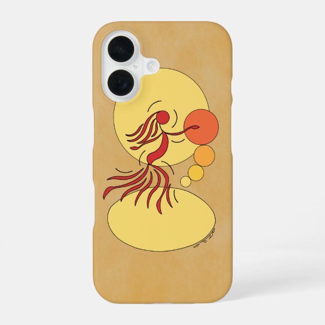 Abstract Dancer iPhone 16 Case (Back)