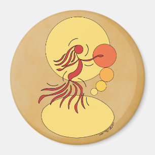 Abstract Dancer Magnet