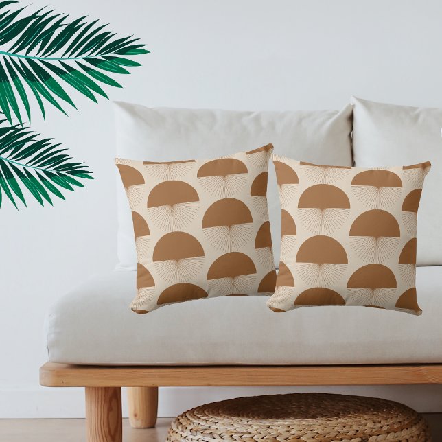 Abstract Dandelion Kissen Terracotta Boho Cushion (Creator Uploaded)