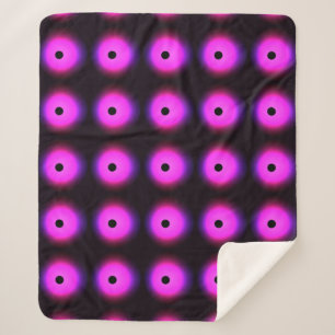 Abstract Dark Pink: Glowing Seamless Sherpa Blanket