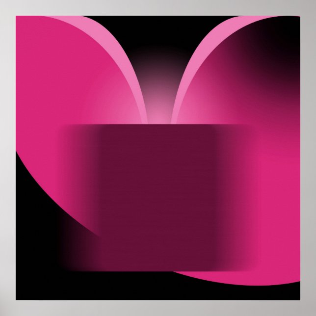 Abstract Dark Pink Luxury with Black AP0004 Poster (Front)