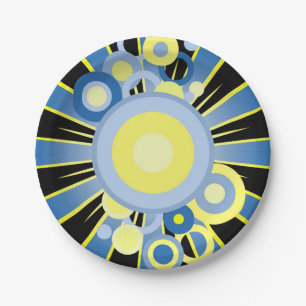 Abstract decoration paper plate