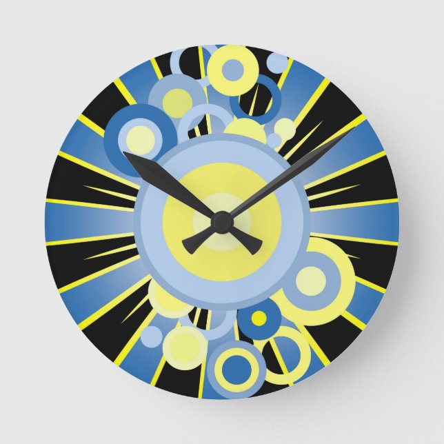 Abstract decoration round clock (Front)