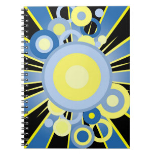 Abstract decoration spiral notebook