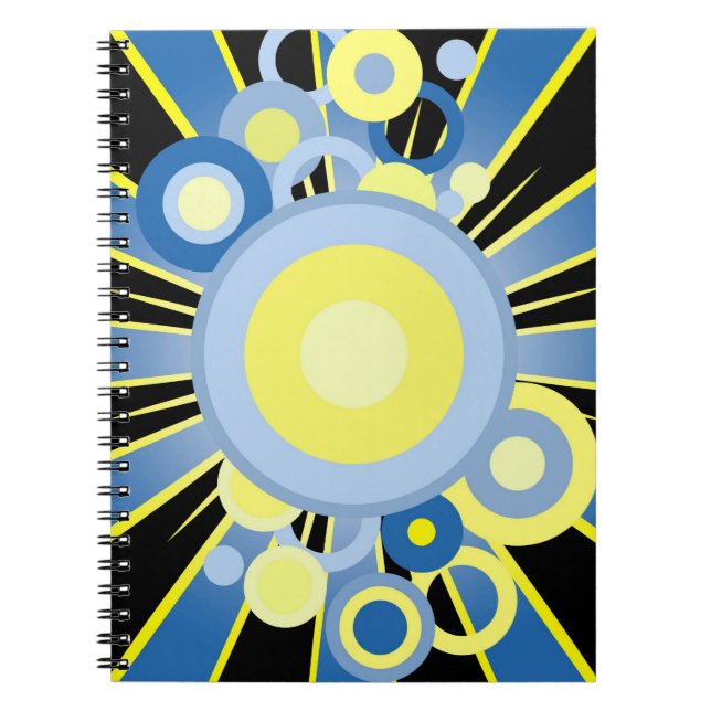 Abstract decoration spiral notebook (Front)