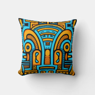 Abstract Decorative Arch Doodles Cushion