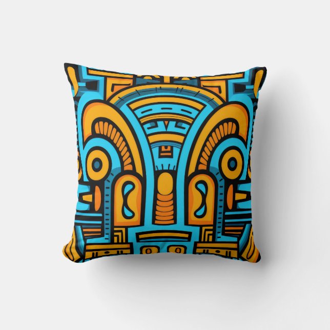 Abstract Decorative Arch Doodles Cushion (Front)