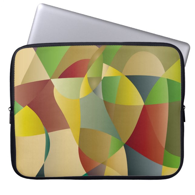 Abstract decorative colourful backgroundabstract,a laptop sleeve (Front)