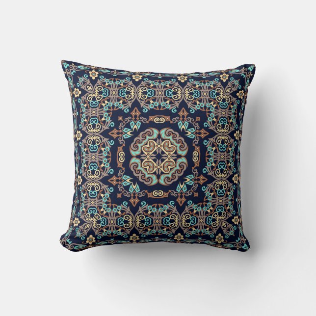 abstract decorative ethnic ornamental illustration cushion (Front)