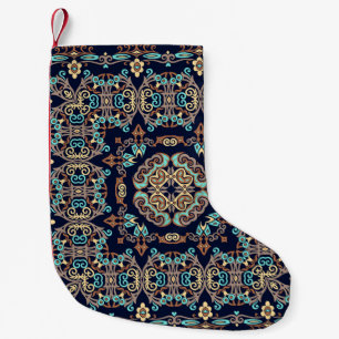 abstract decorative ethnic ornamental illustration small christmas stocking