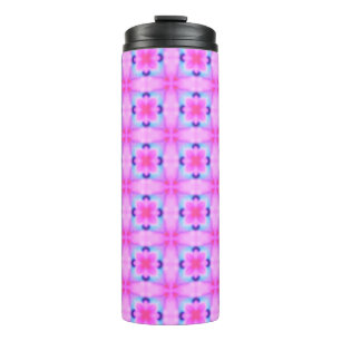 Abstract decorative geometric kaleidoscope texture thermal tumbler
