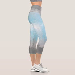 Abstract Demiboy Pride Flag   Capri Leggings