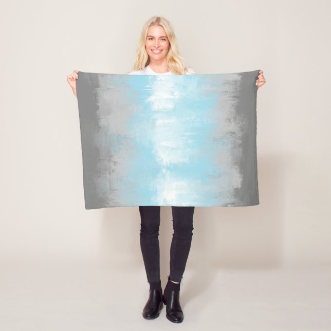 Abstract Demiboy Pride Flag     Fleece Blanket (In Situ)